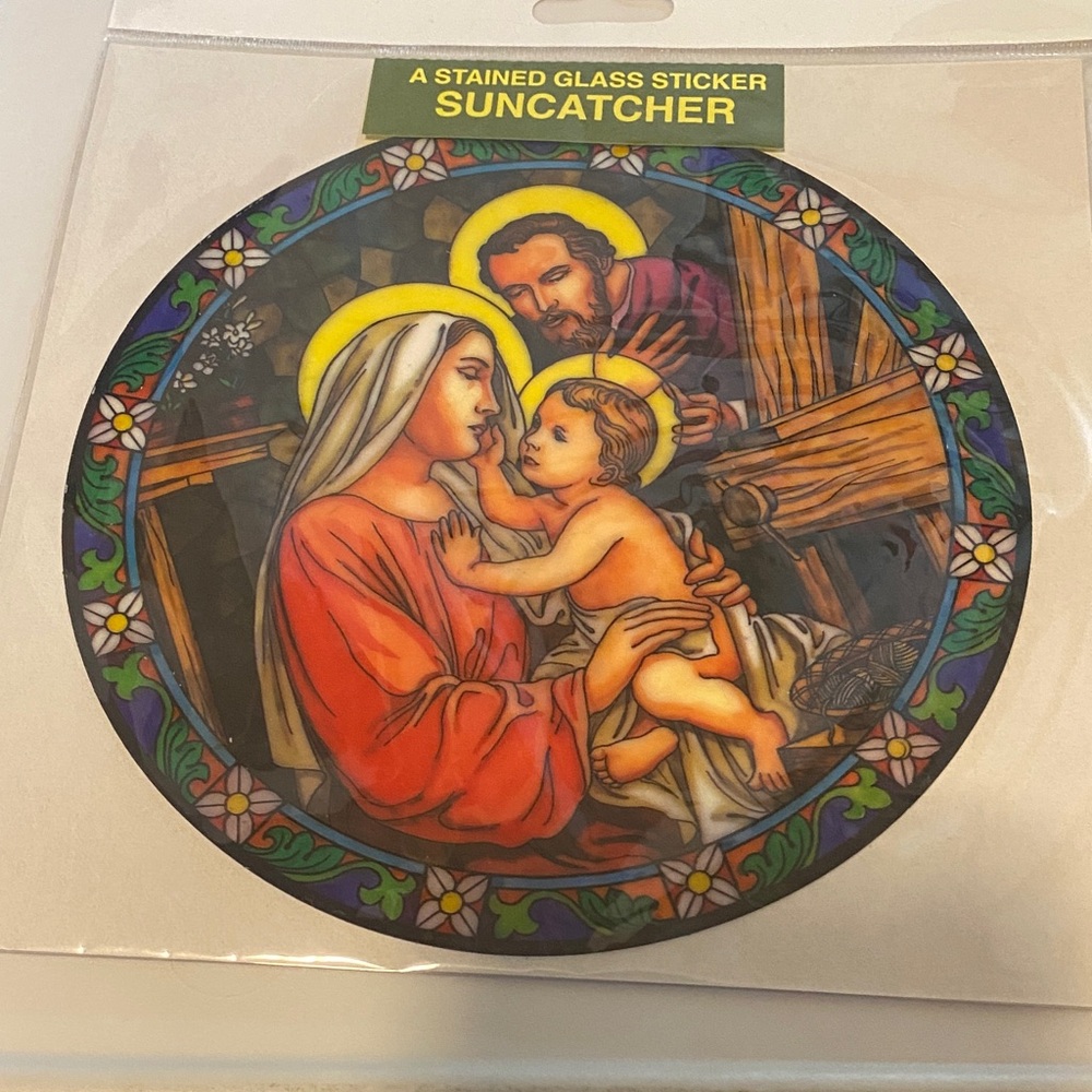 Suncatcher Stained Glass Sticker - Multicolor
